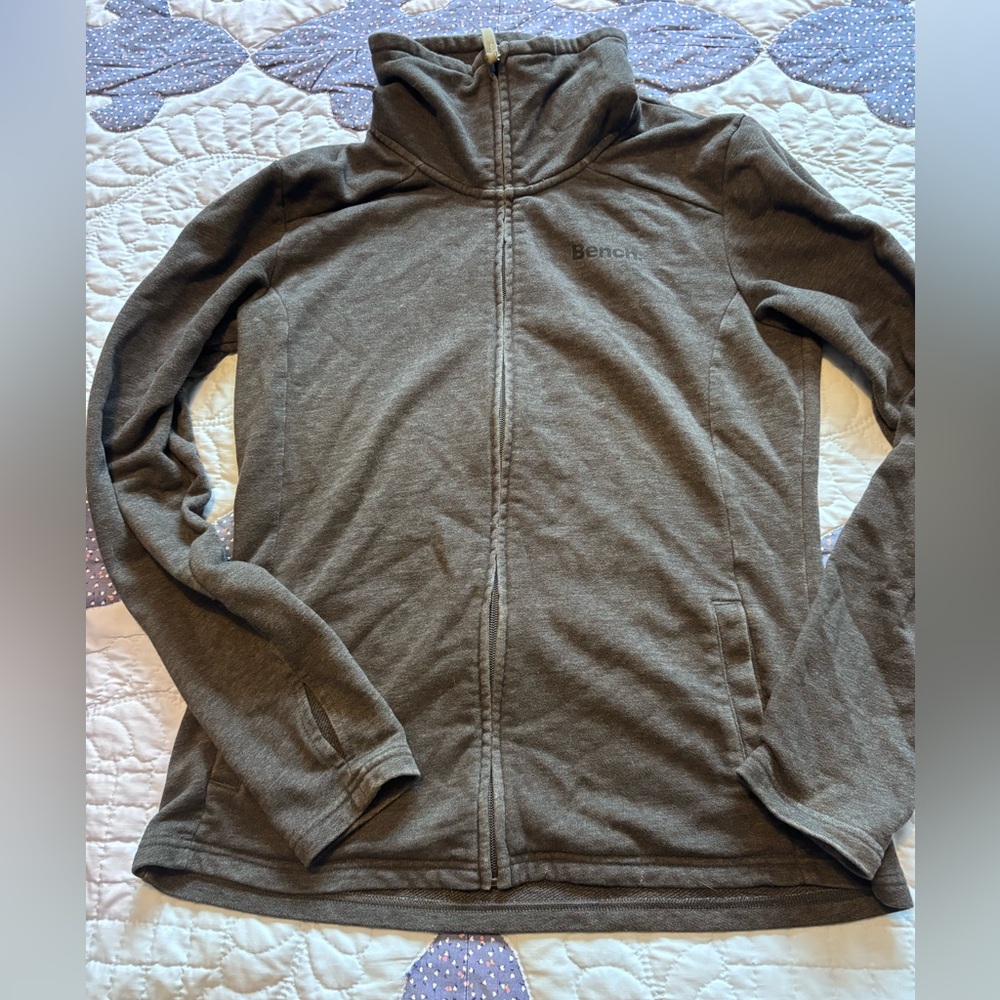 Grey zip up Bench sweater